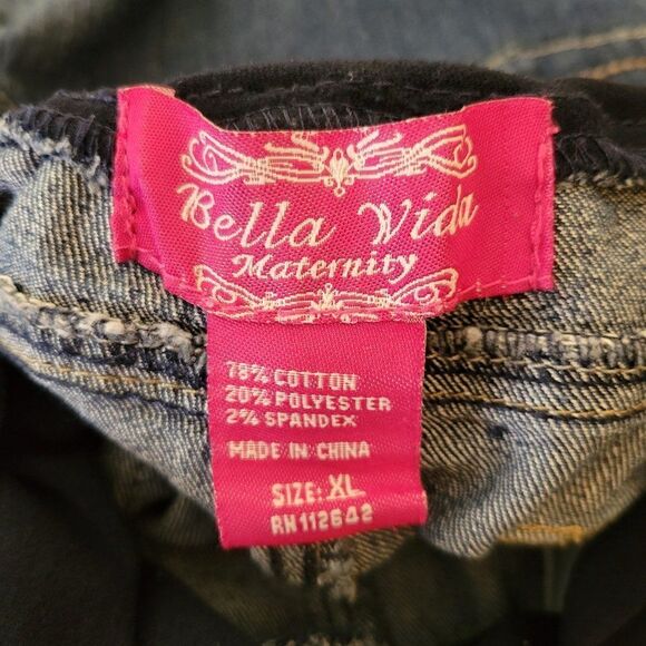 Bella Vida Maternity Overbelly Jeans (Size XL) - Picture 3 of 3